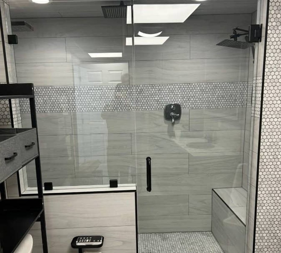 Finished glass work by LaPlace Glass Works
